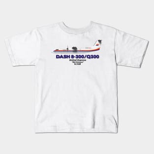 DeHavilland Canada Dash 8-300/Q300 - United Express "Old Colours" Kids T-Shirt